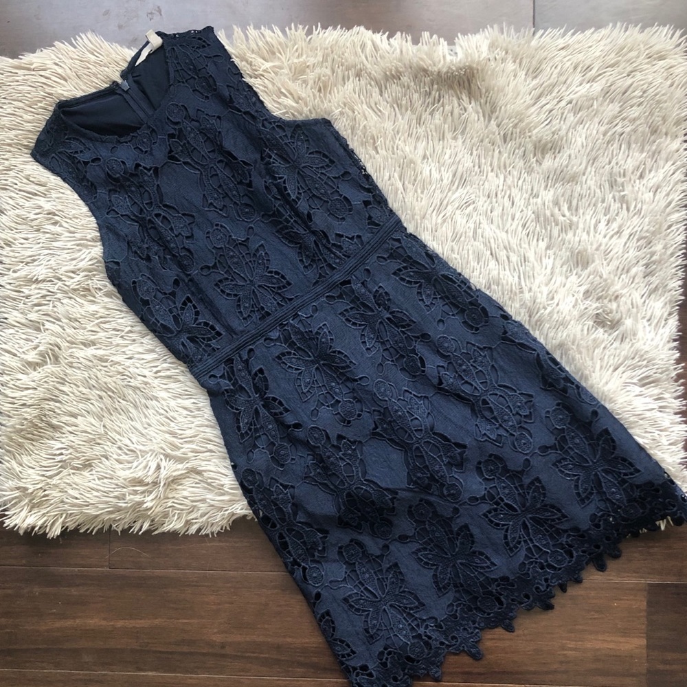 H&M Fitted Crochet Lace Dress